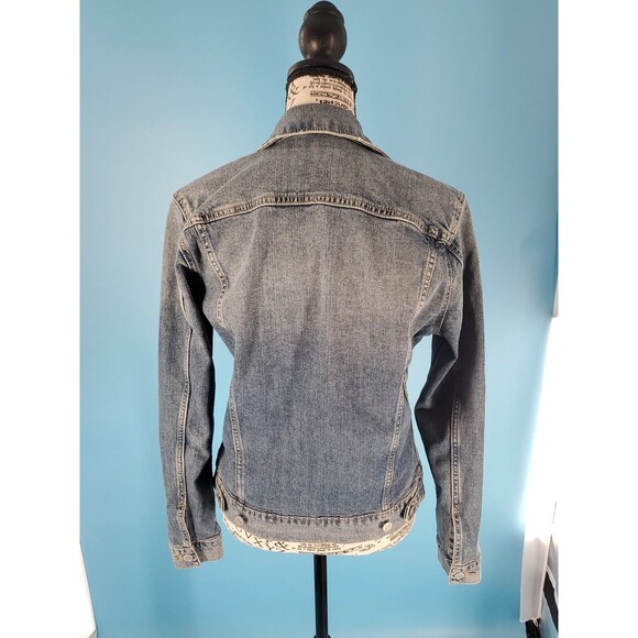Lucky Brand Denim Jacket Sm Light Wash Tomboy Trucker  Flap Pockets Classic - Picture 2 of 16